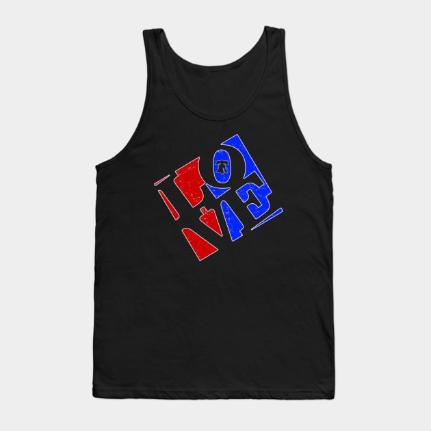 Philly Love Red White and Blue Liberty Bell Philadelphia Favorite Tank Top by TeeCreations